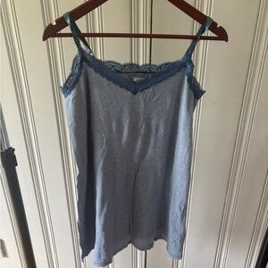 3/$15 Aerie Blue Lace Detail Top